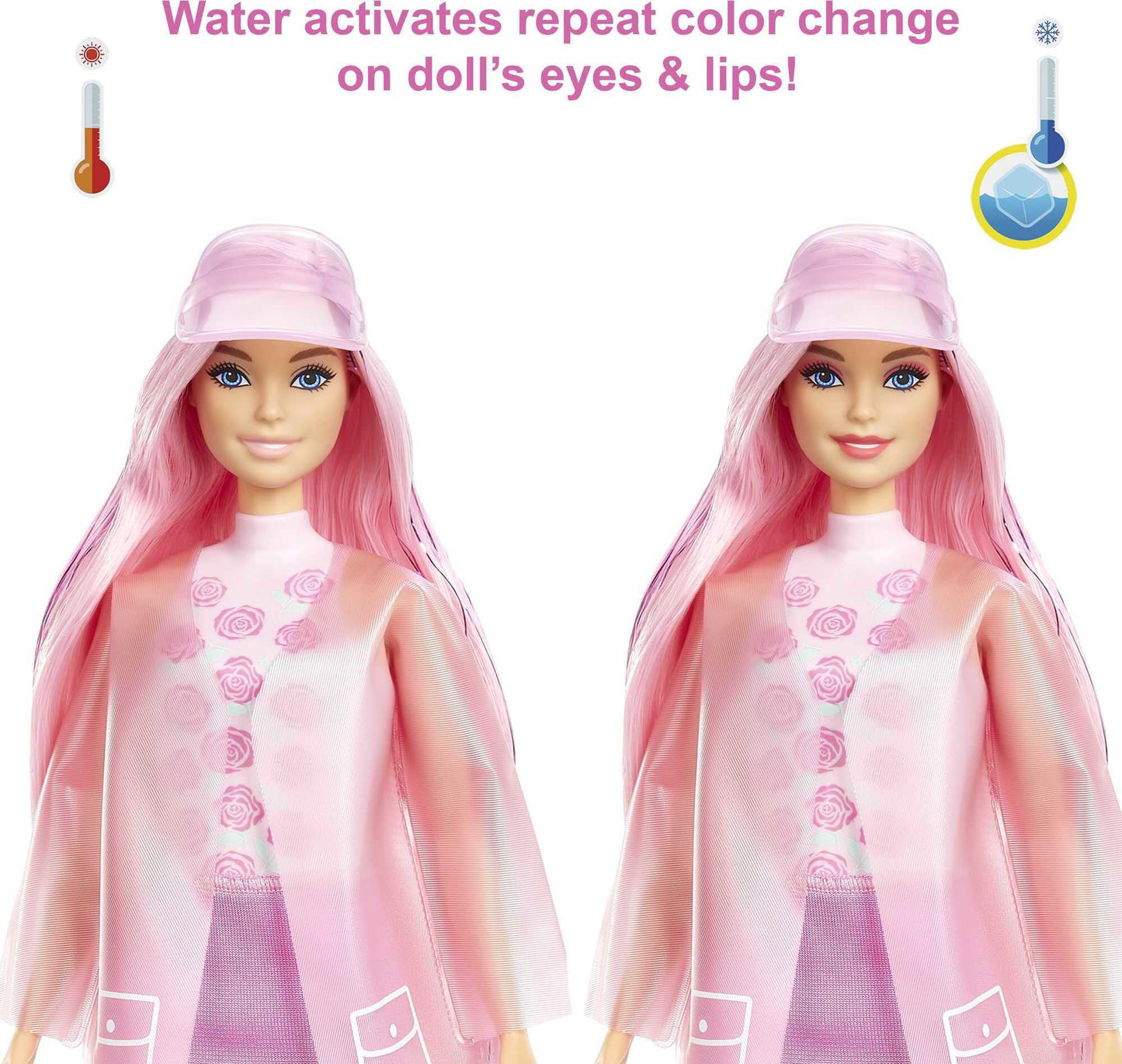 Barbie Color Reveal Doll, Sunshine and Sprinkles Series with 7 Surpises, Color-Change Transformation