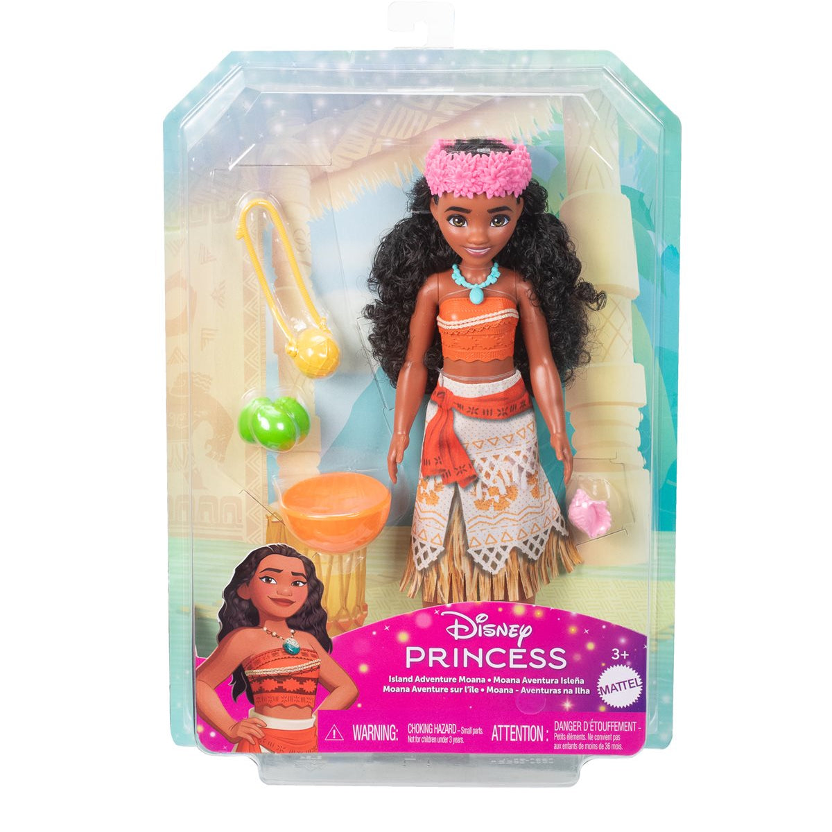 Muñeca y accesorios de Disney Princess Island Adventure Moana