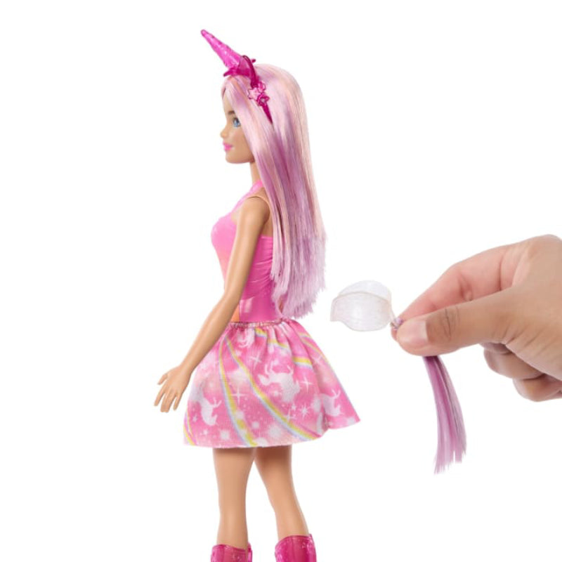 Muñeca Barbie Unicornio con Cabello Rosa