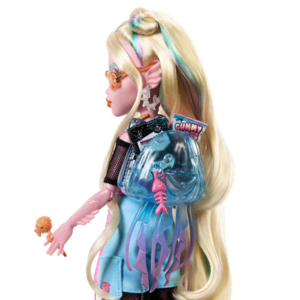 Muñeca de moda, mascota y accesorios de Monster High Lagoona Blue