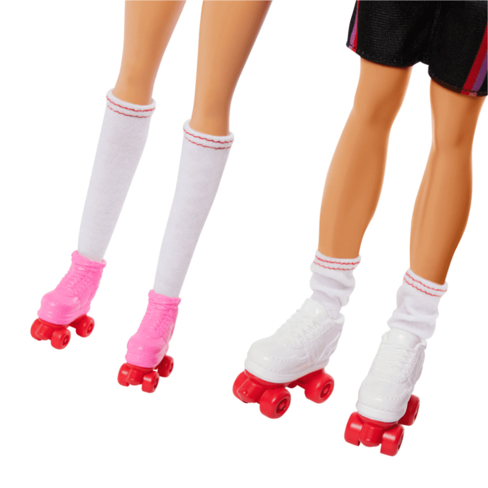 Barbie Fashionistas Roller-Skating Theme Doll with Accessories Set (2-Pieces)