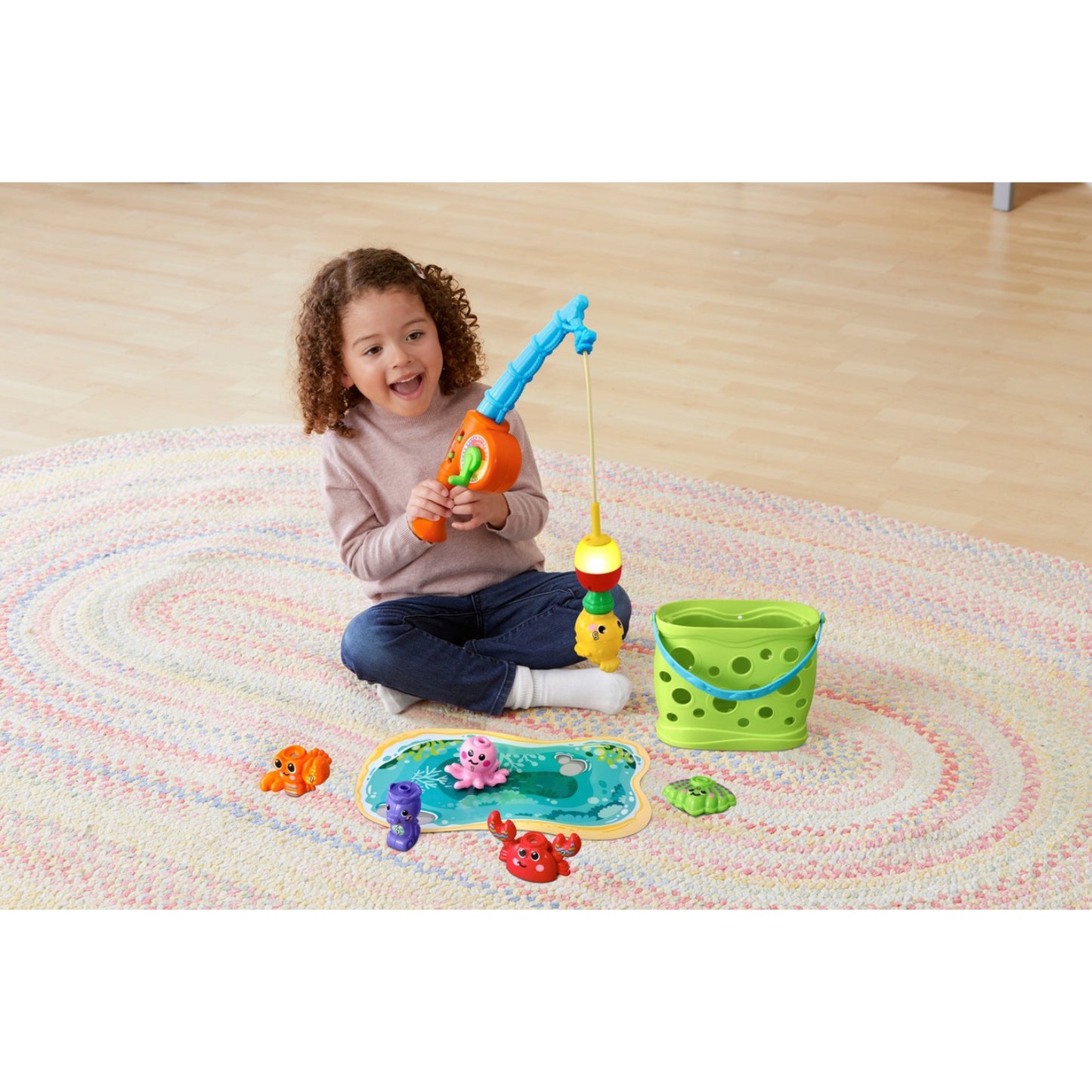 VTech Jiggle & Giggle Fishing Set with 7 Sea Creatures - Curacao
