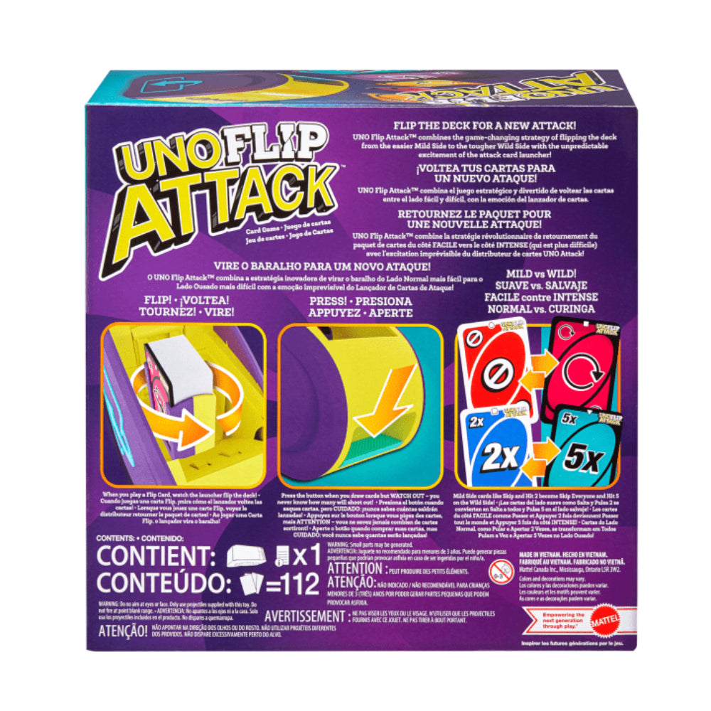 Juego de cartas Uno Flip Attack