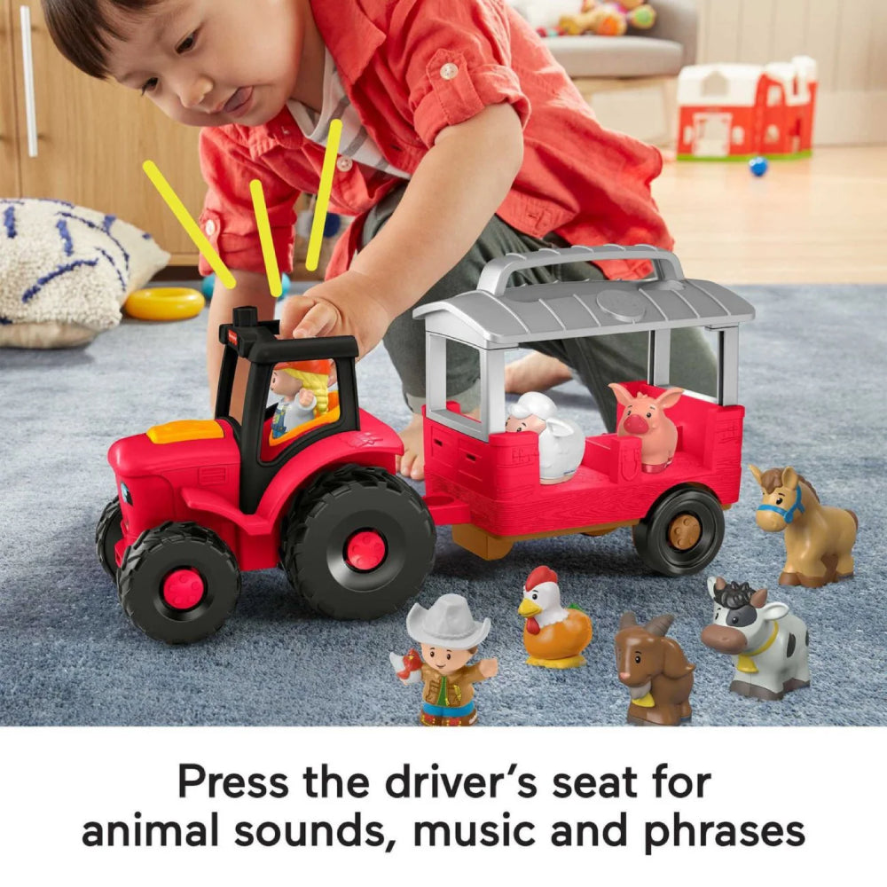 Set de regalo con tractor para el cuidado de animales de Fisher-Price