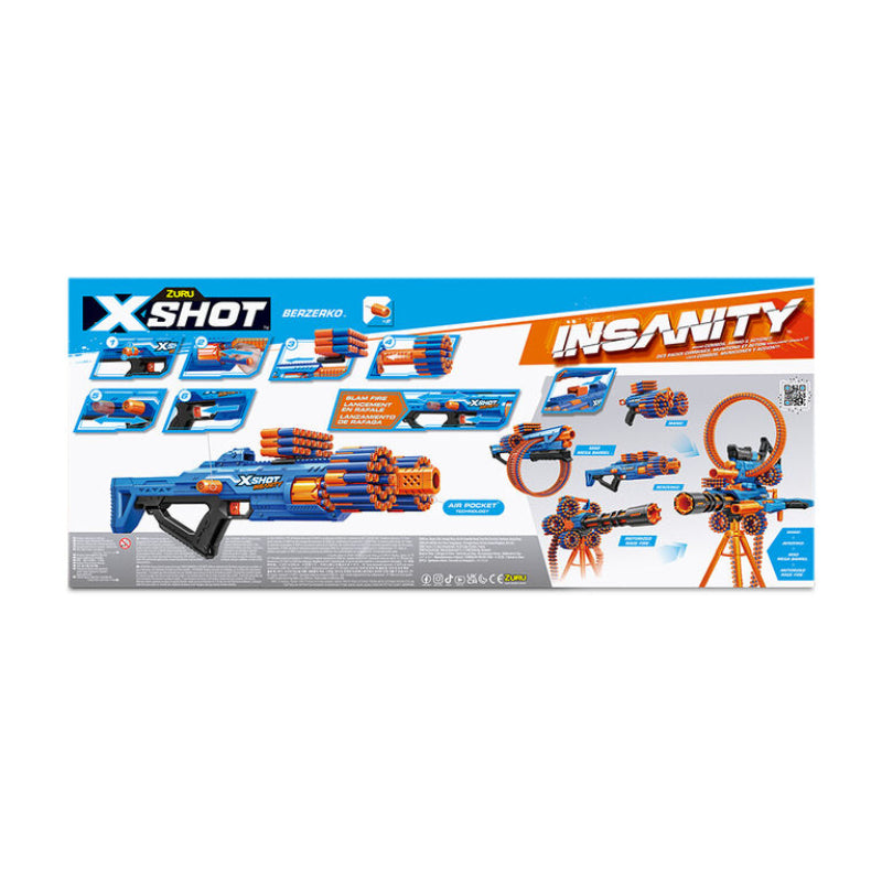 X-Shot Insanity Berzerko with 48 Darts– Curacao