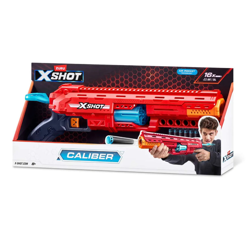 X-Shot Excel Caliber Blaster with 16 Darts– Curacao
