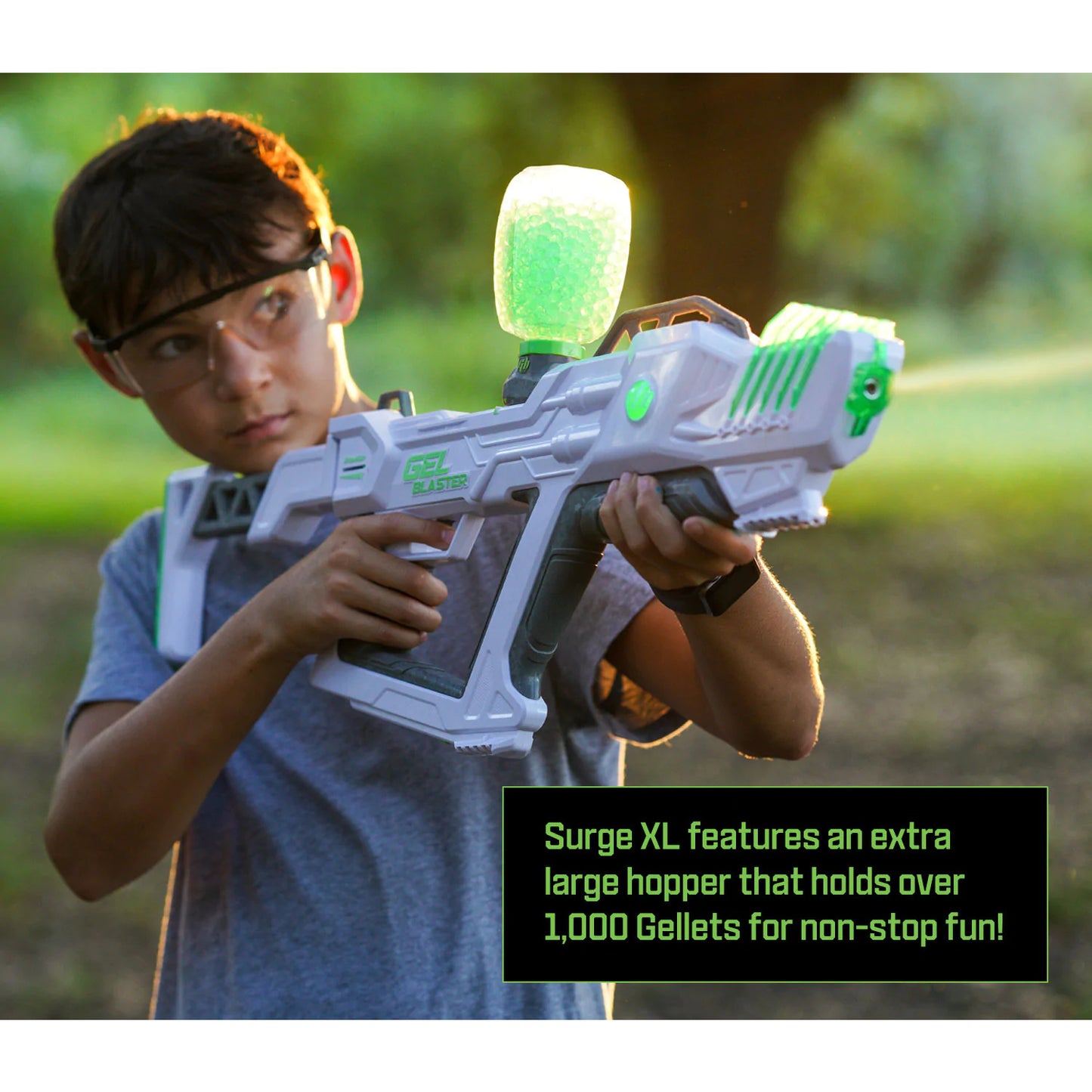Gel Blaster 4.6" Surge XL Water Blaster with 10000 Gellets - White/Green