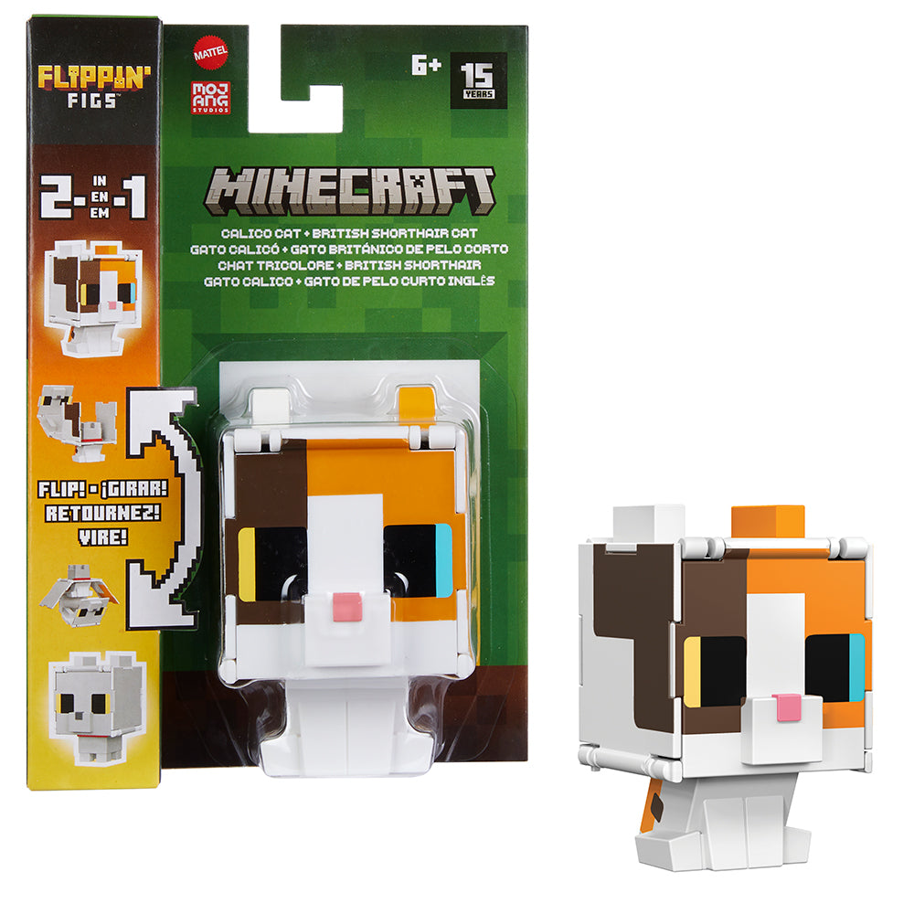 Surtido de figuras de juguete 2 en 1 Flippin' Figs de Minecraft