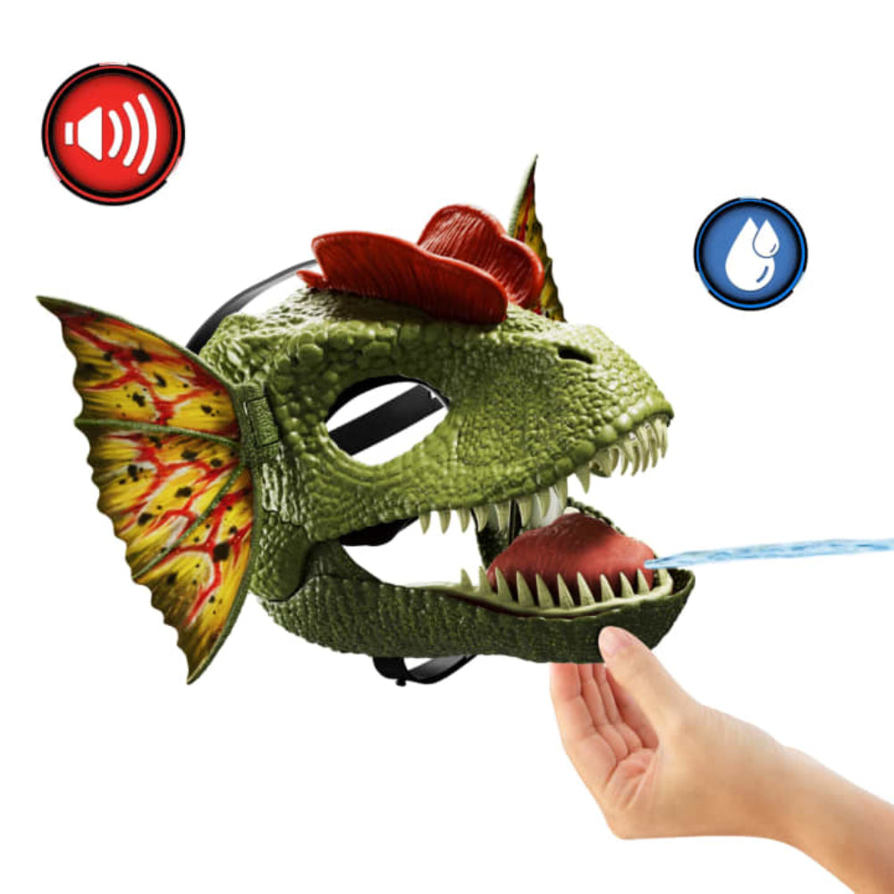 Jurassic World Dilophosaurus Role Play Mask with Sound and Frill