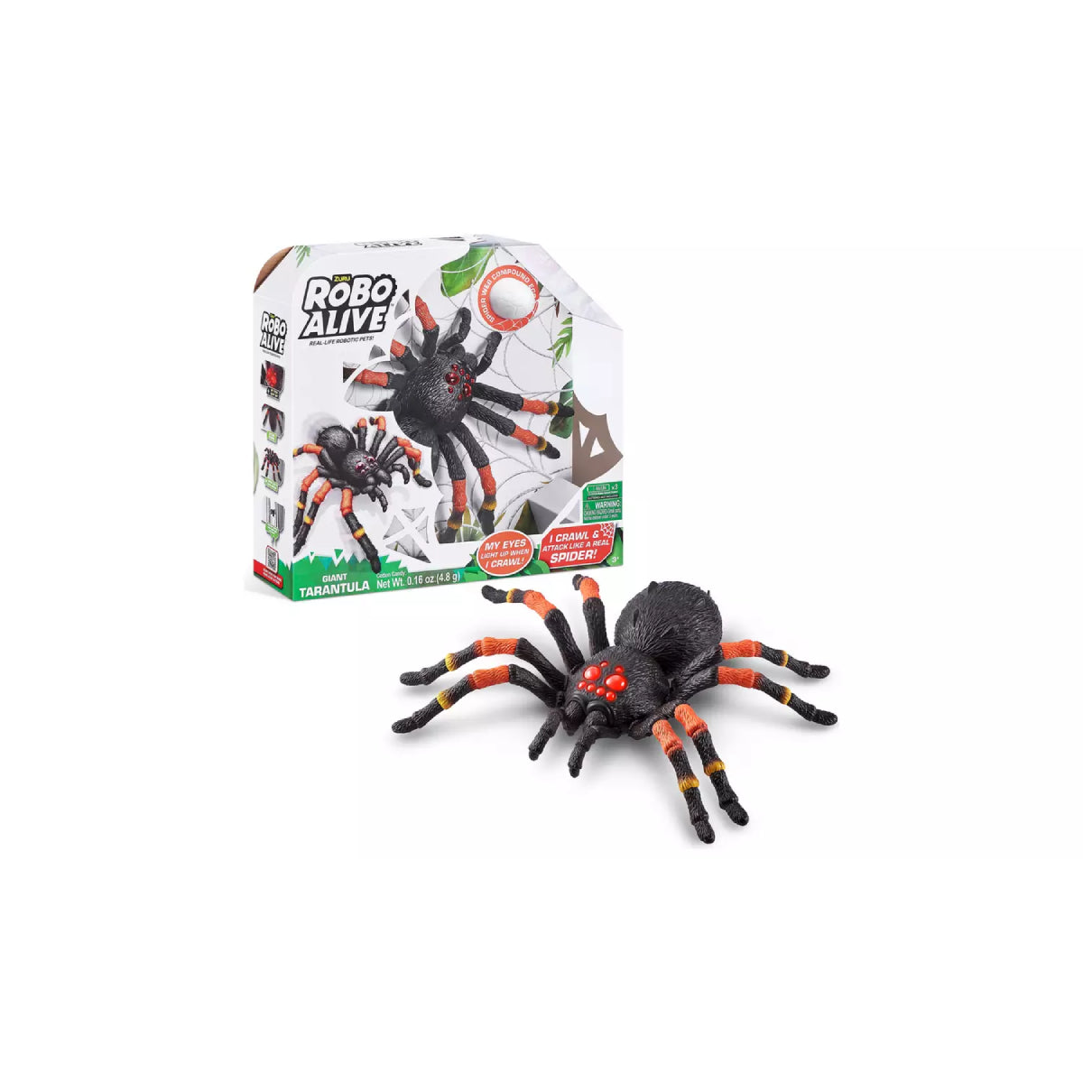 Juguete de araña tarántula gigante Robo Alive - Multicolor