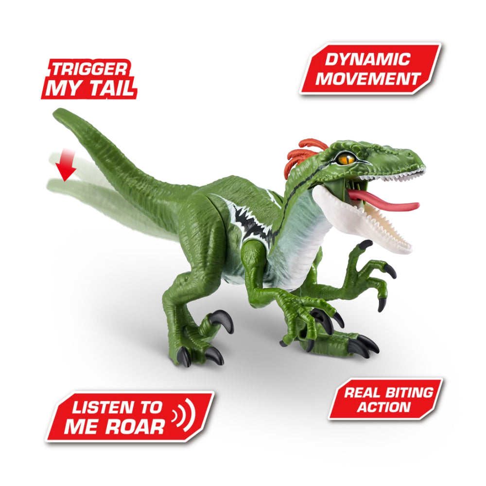 Robo Alive Dino Action 3-Pack Electronic Pets, Red/Blue/Green