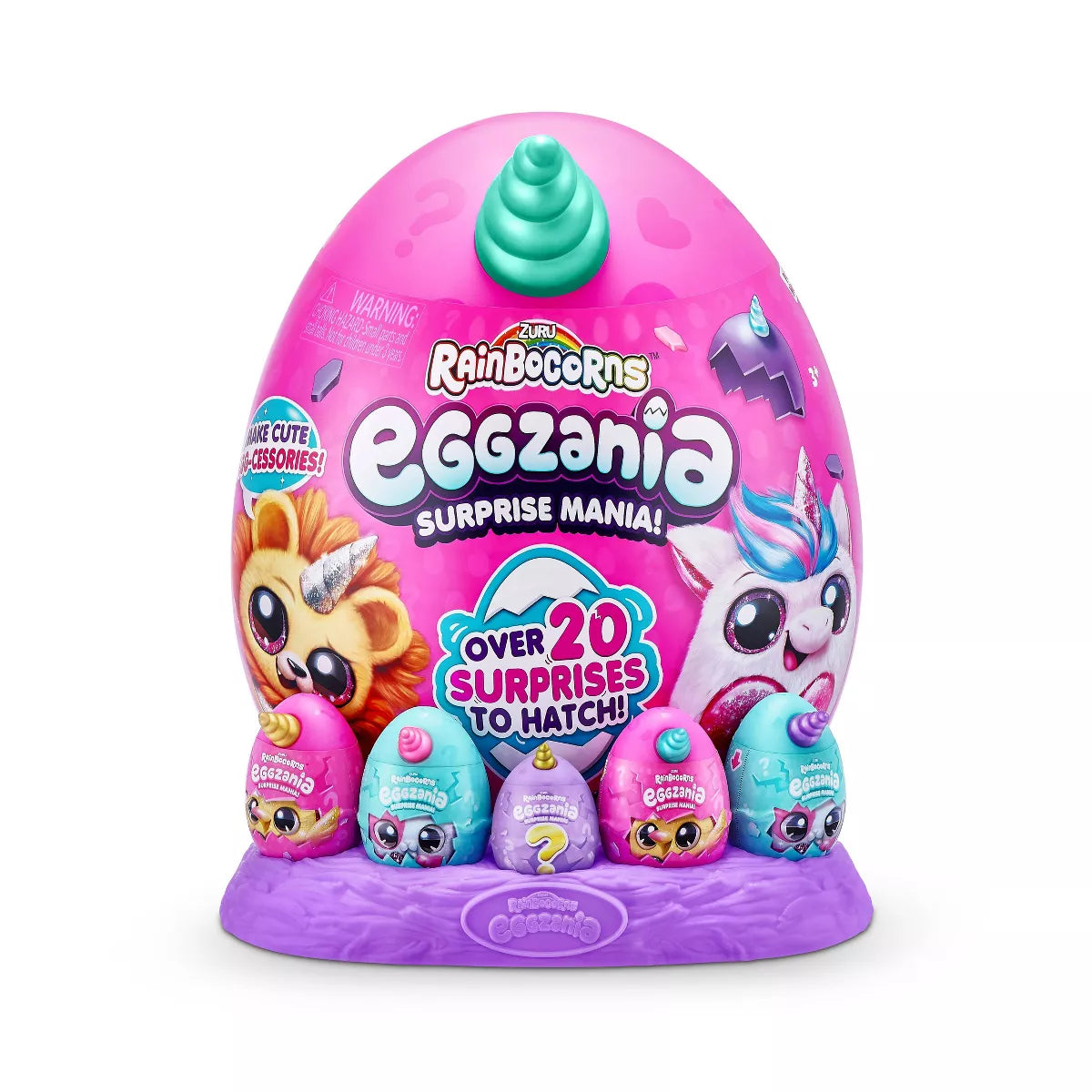 Rainbocorns Eggzania Surprise Mania Collectible Plush Stuffed Animal Toy - Assorted