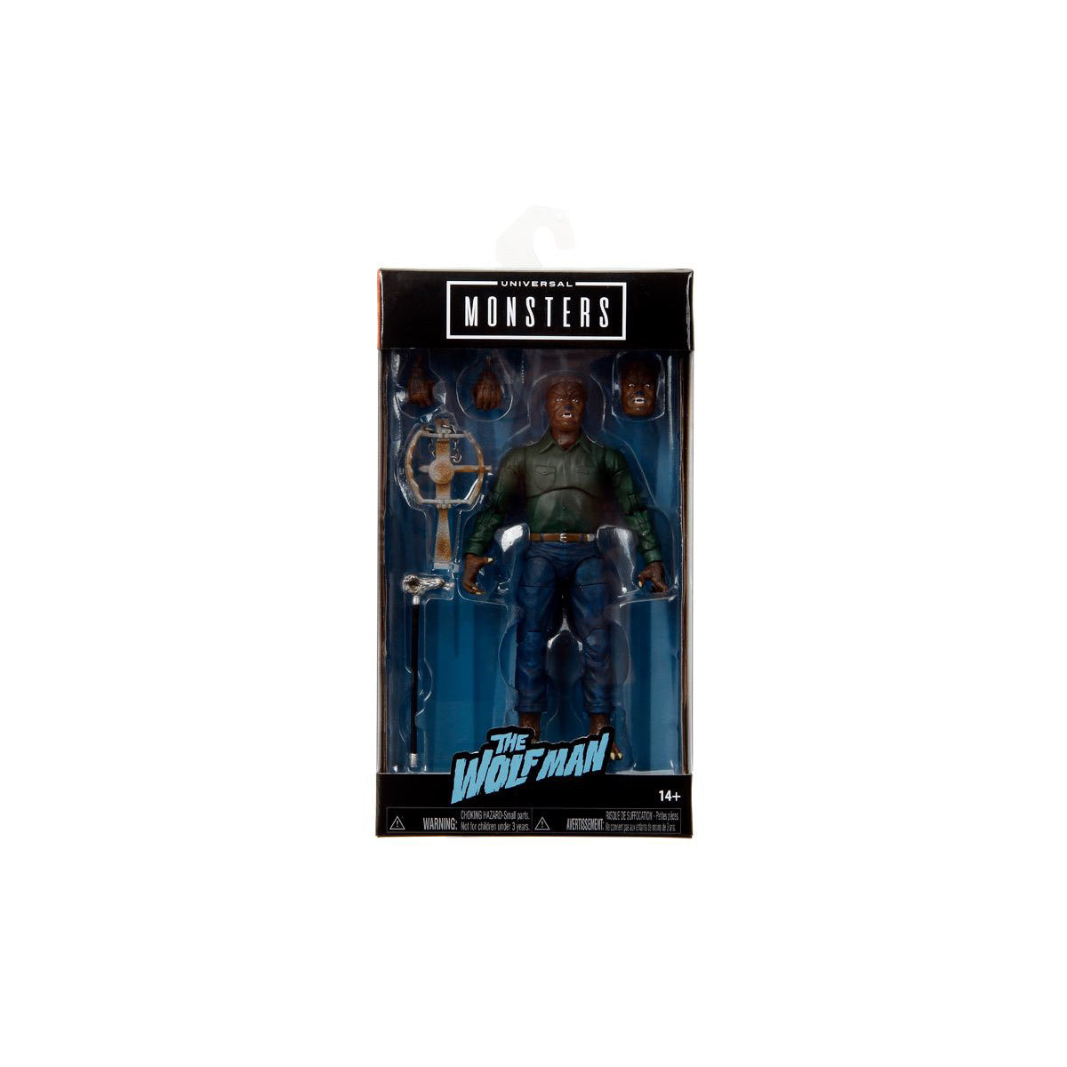 Figura de acción de Jada Toys Universal Monsters The Wolfman a escala de 6"