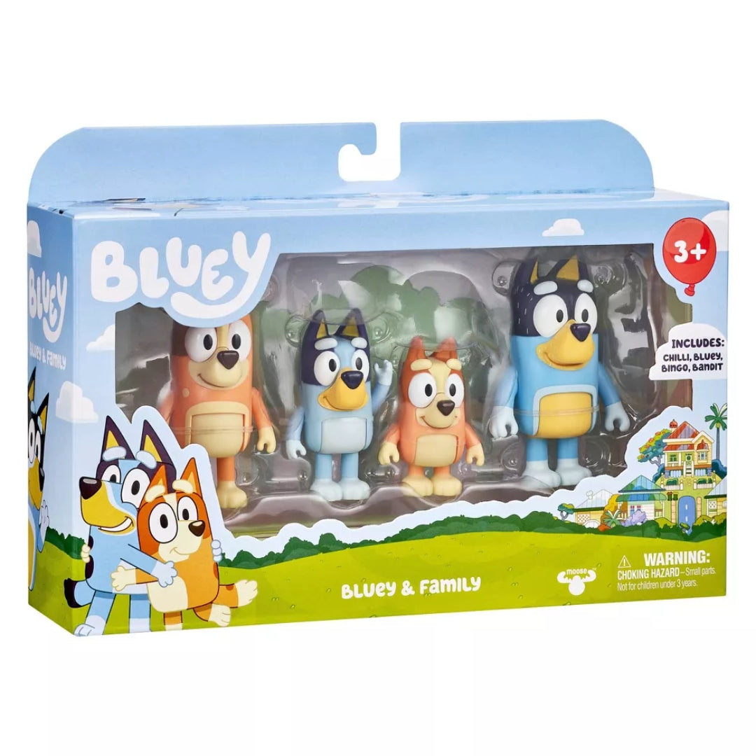 Bluey & Family Figures - 4pk