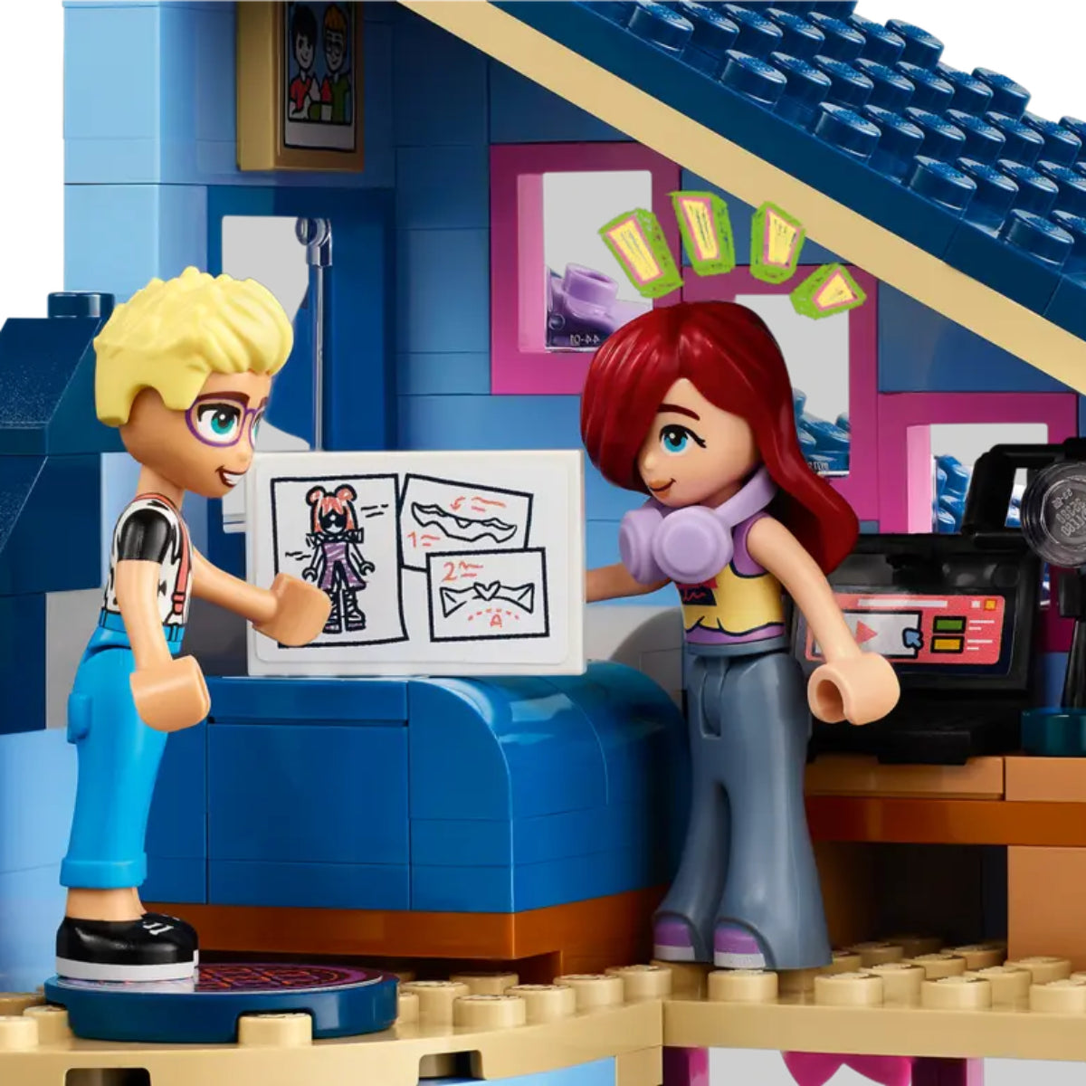 Juego de construcción LEGO Friends: Casas familiares de Olly y Paisley (1126 piezas)