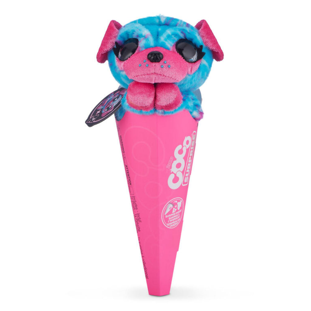 Coco Surprise Neon Plush Toy with Baby Collectible Pencil Topper Surprise in Cone - Assorted Colors