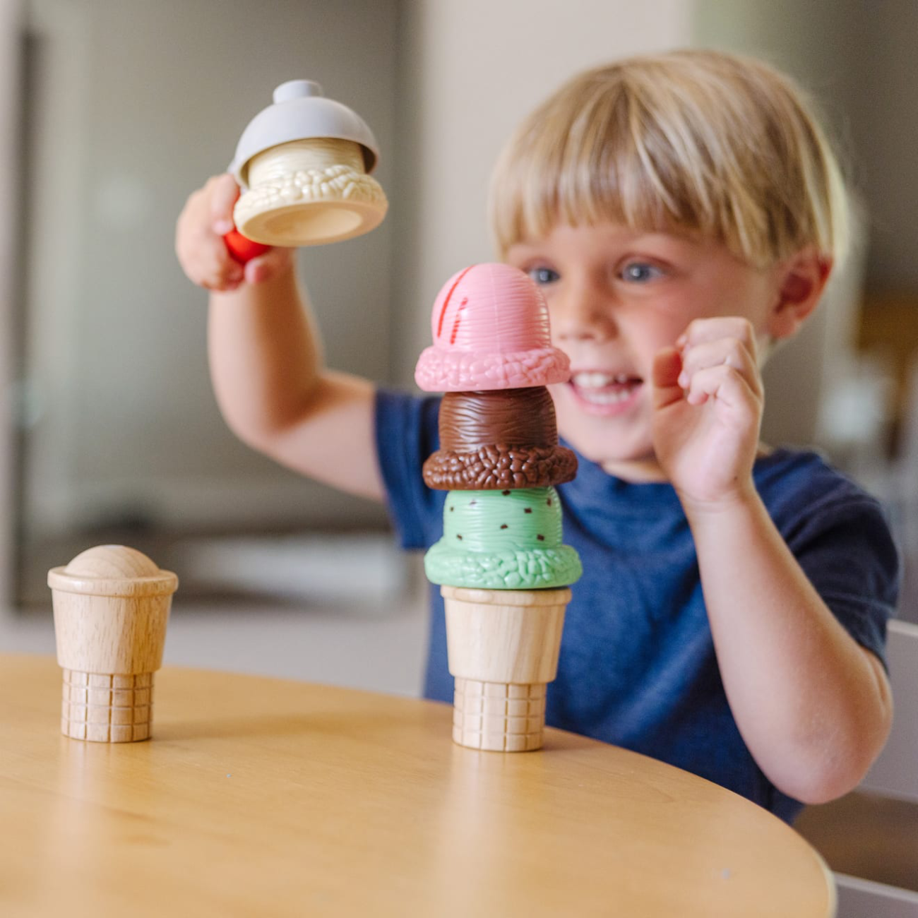 Melissa & Doug Scoop & Stack Ice Cream Cone Playset