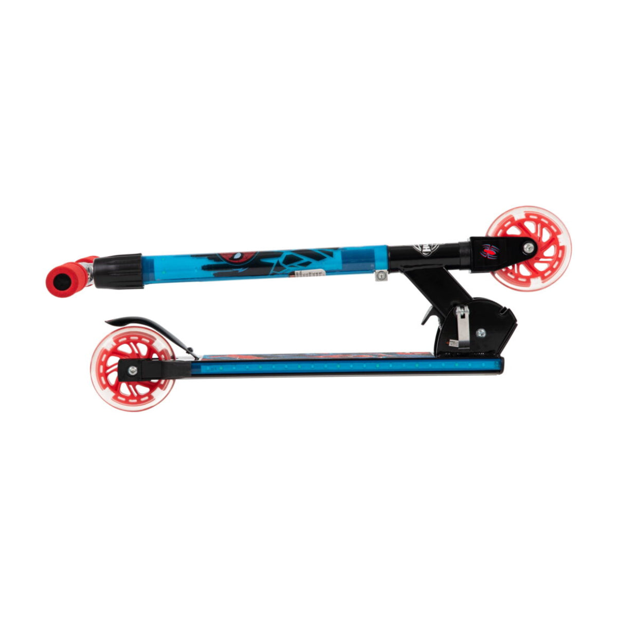 Huffy Marvel Spider-Man Electro-Light Inline Kick Scooter for Boys - Black/Red