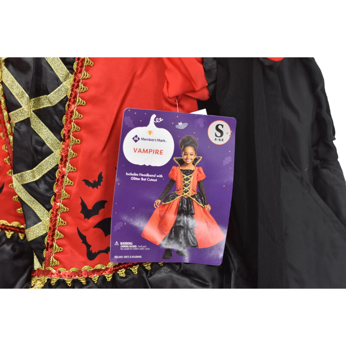 Disguise Girl's Vampire Costume for Kids - Medium