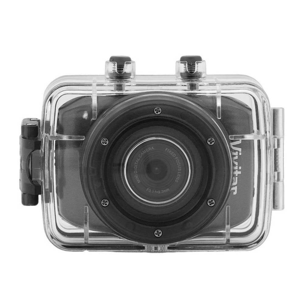 Vivitar DVR781HD HD Action Camera with LCD Rear Screen and Waterproof Case - Black