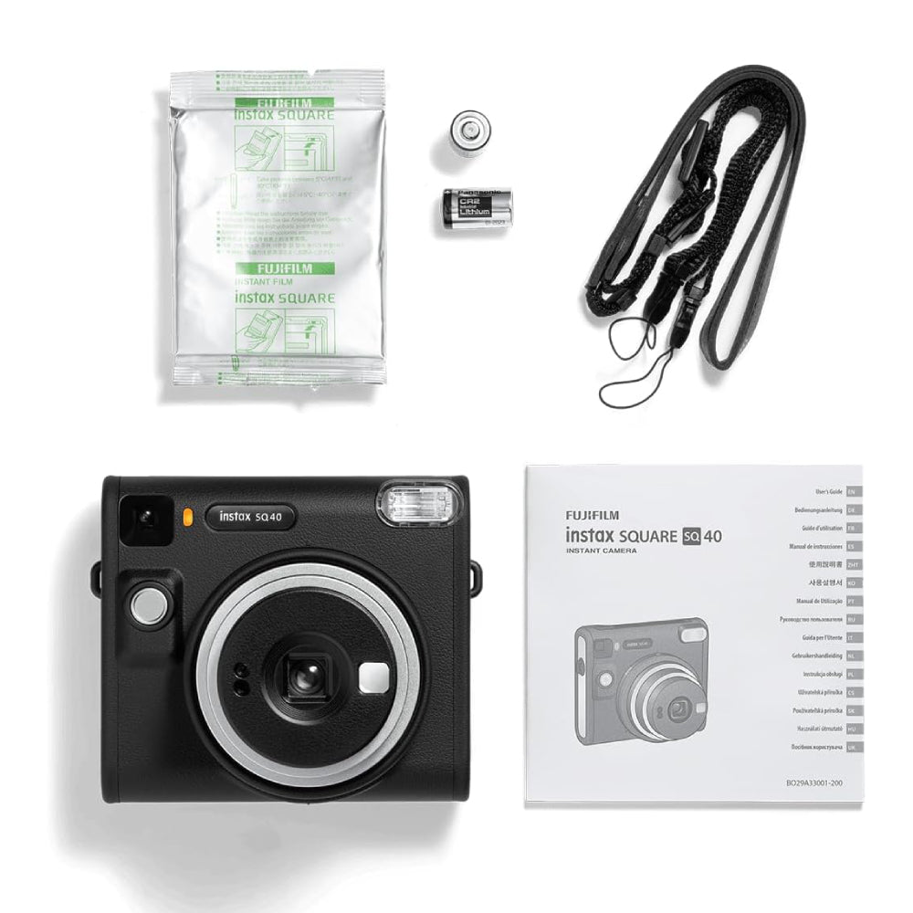 Fujifilm Instax Square SQ40 Instant Film Camera - Black