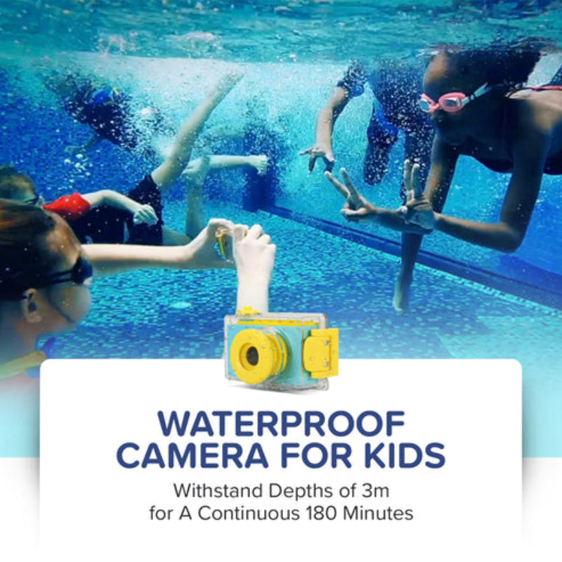 Myfirst Camera 2 Kids Underwater Camera with Shock and Waterproof Case - Blue