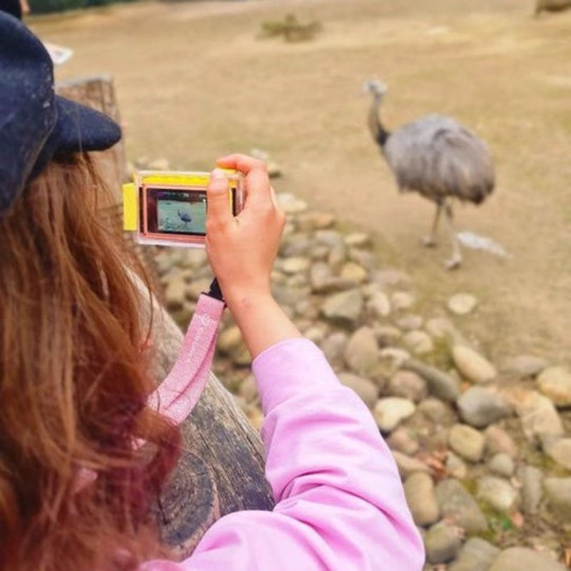 Cámara subacuática para niños Myfirst Camera 2 con funda impermeable y a prueba de golpes - Rosa