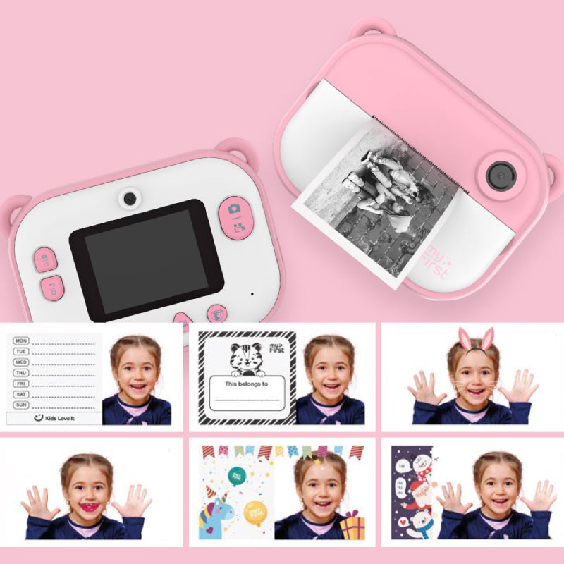 myFirst Camera Insta 2 Digital Instant Print Camera with Thermal Printer Paper Refills - Pink