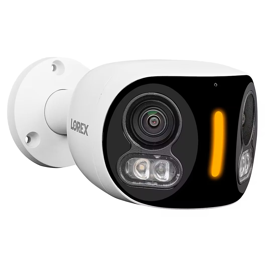 Lorex W891UADE 4K Dual Lens WiFi Security Camera with Smart Security Lighting - White