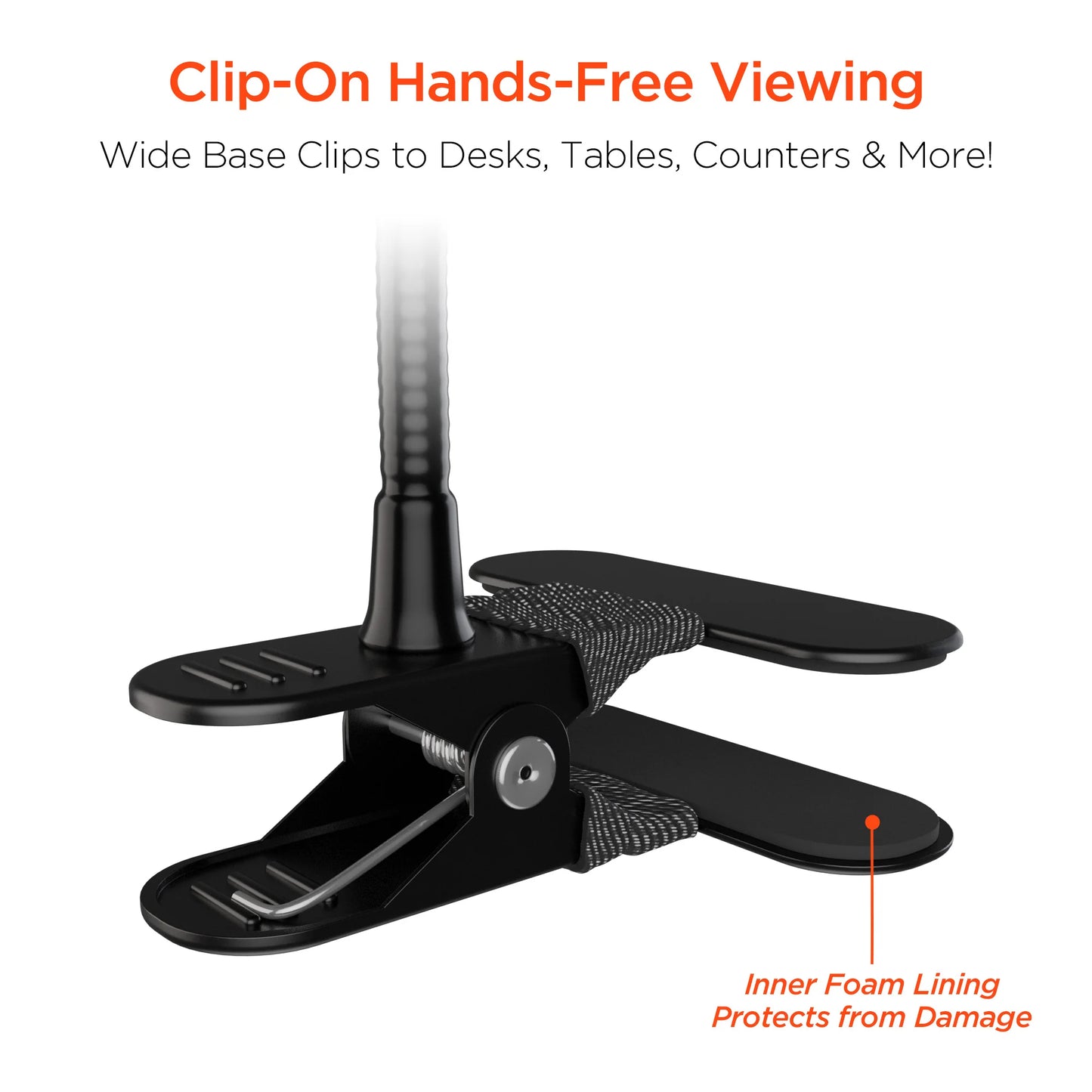 HyperGear ClipGrip Flexible Hands-Free Phone Mount - Black