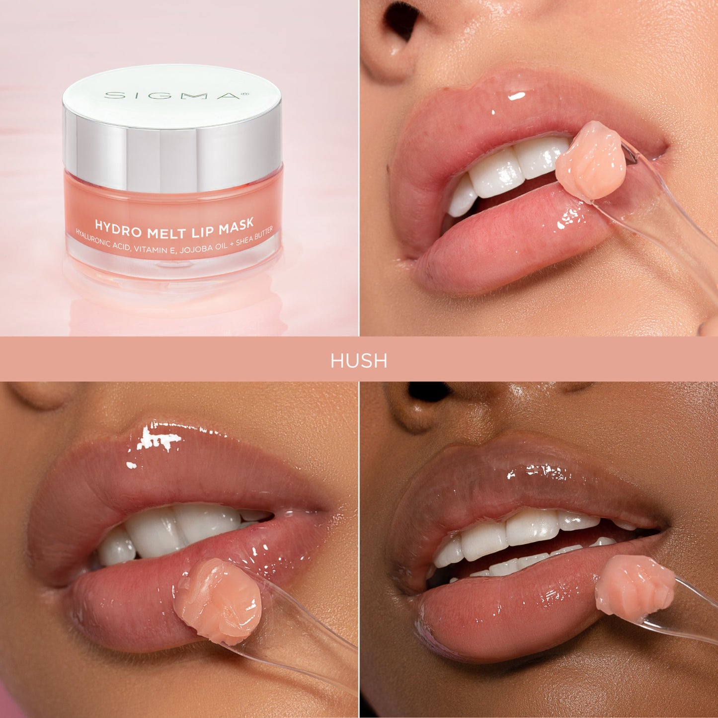 Sigma Beauty Hydro Melt Lip Mask - Hush (Clear Pink Sheen)