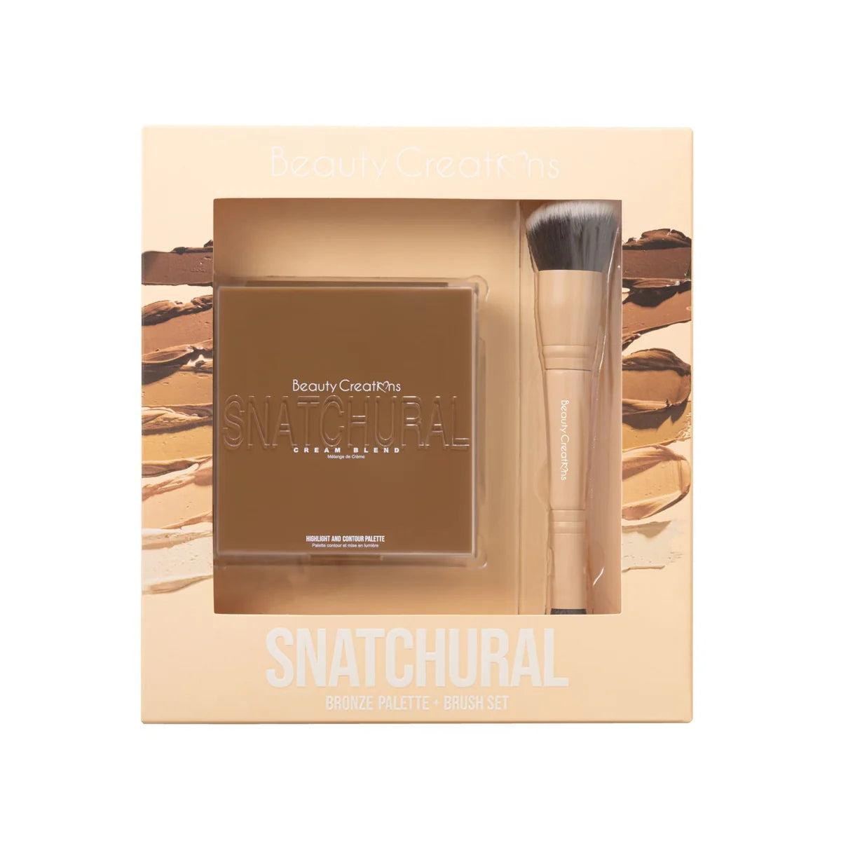 Paleta y juego de pinceles Snatchural Bronze de Beauty Creations