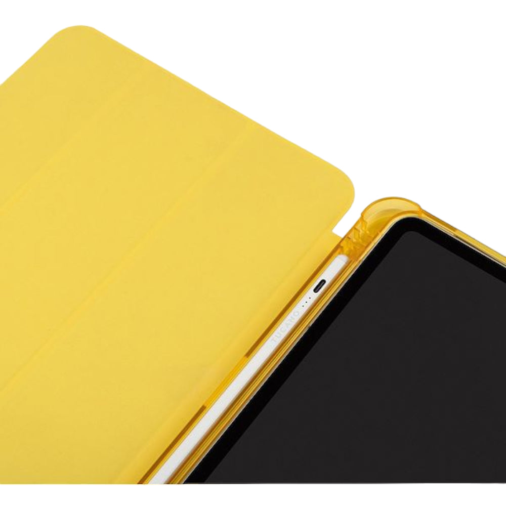 Funda tipo libro Tucano Satin Folio para iPad de 10,9" (10.ª generación, 2022), color amarillo