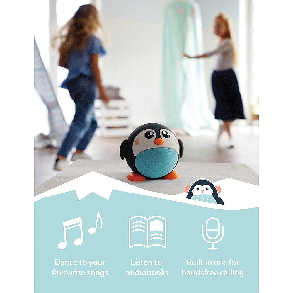 Altavoz Bluetooth inalámbrico Pepper the Penguin de Planet Buddies - Negro