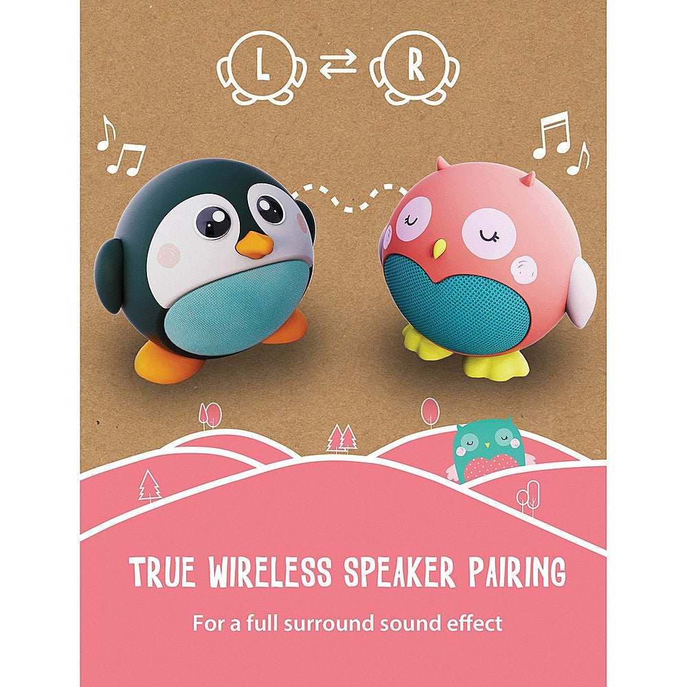 Altavoz Bluetooth inalámbrico Olive the Owl de Planet Buddies - Rosa