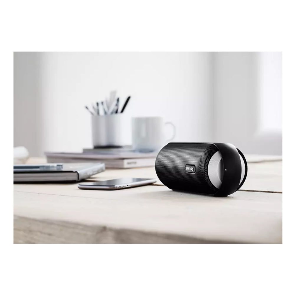 Philips BT6000B-37 Wireless Portable Speaker with Built-in Microphone - Black