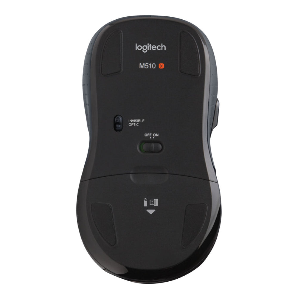 Logitech M510 Wireless Mouse with Laser Technology - Black