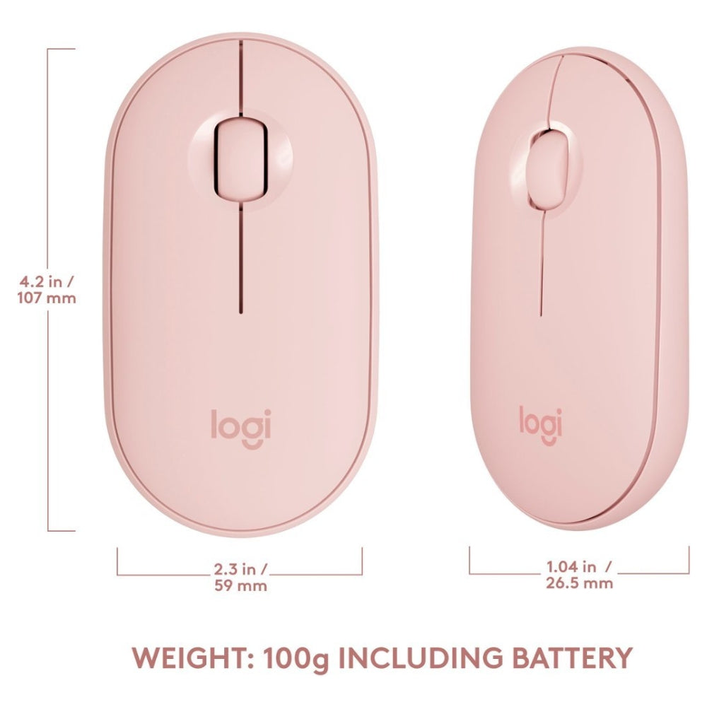 Logitech MK470 Slim Wireless Keyboard and Mouse - Rose