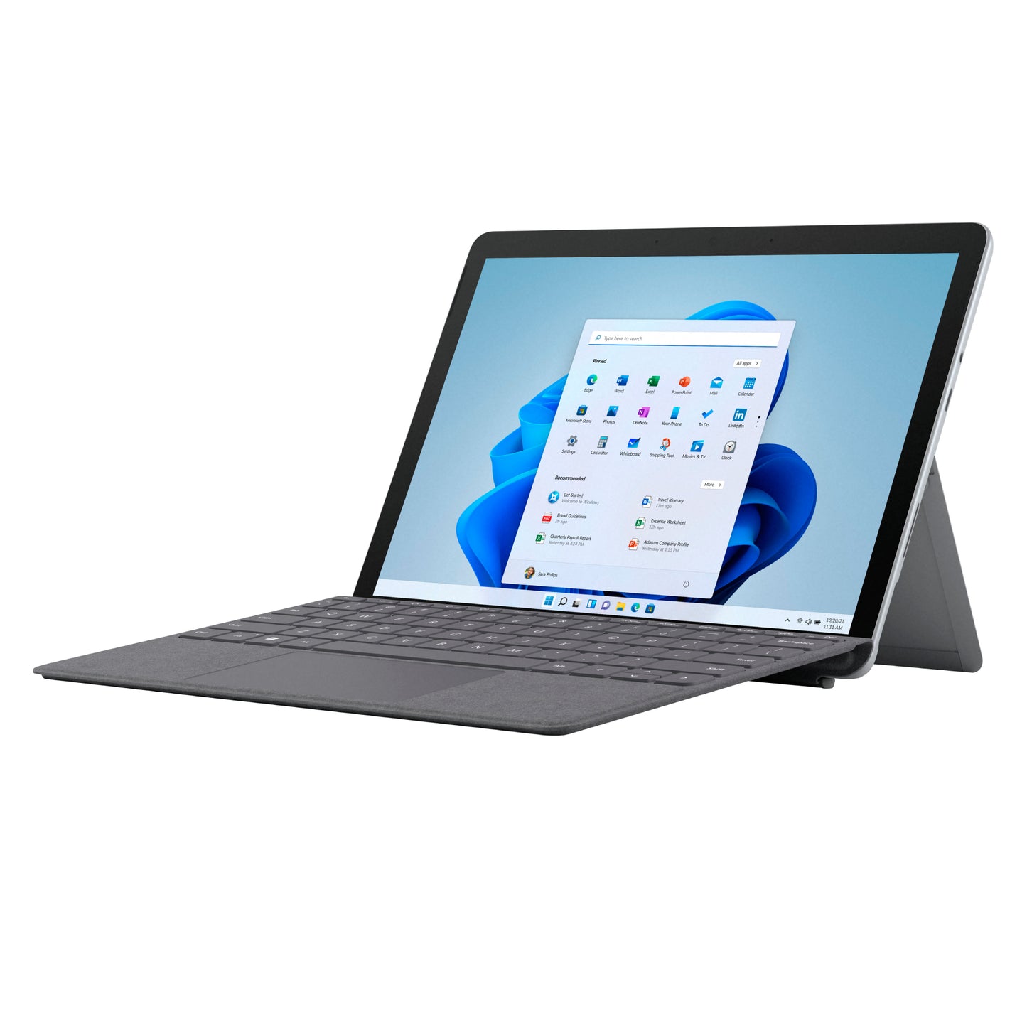 Microsoft 10.5" Surface Go 3 Touch-Screen Laptop - Intel Core i3-10100Y with 8GB Memory and 128GB SSD - Platinum