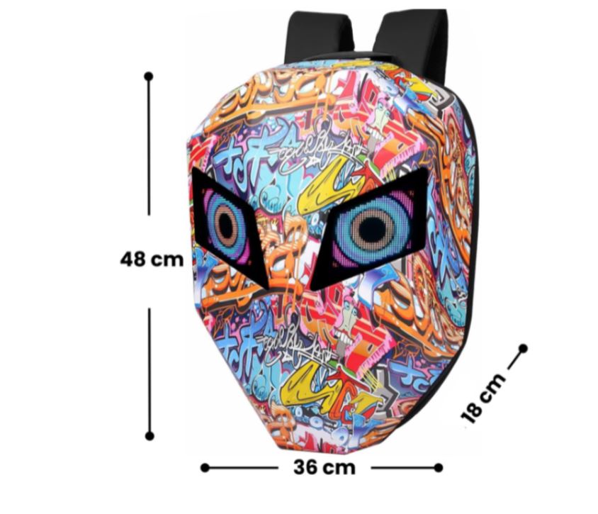 Mochila LOY-LED con grafiti