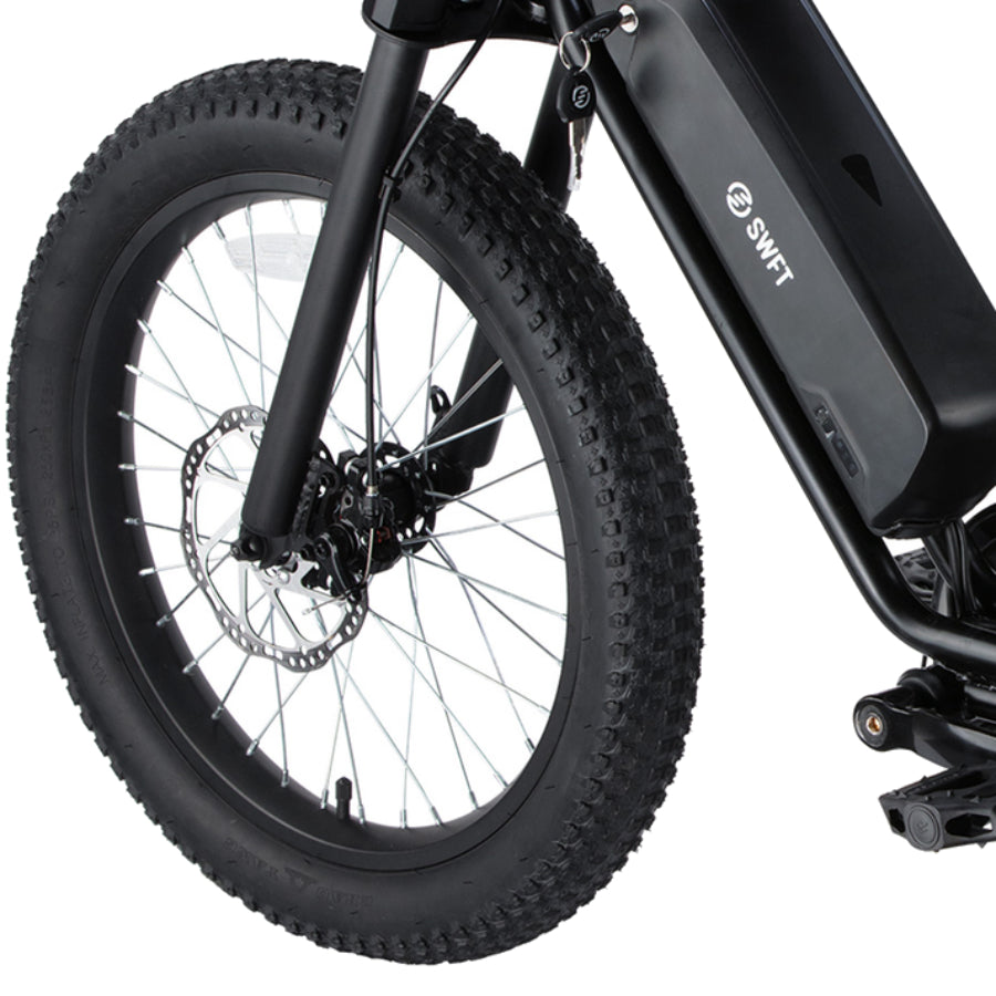 Bicicleta eléctrica todoterreno SWFT ZX Zip, color negro