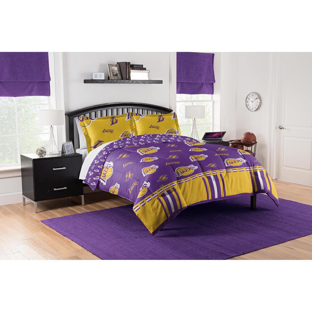 NBA Los Angeles Lakers Twin Bed 4-Piece Comforter Set
