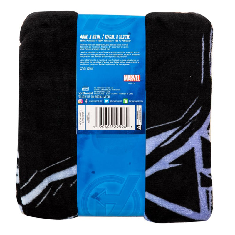 Marvel Black Panther Stare Silk Touch Throw