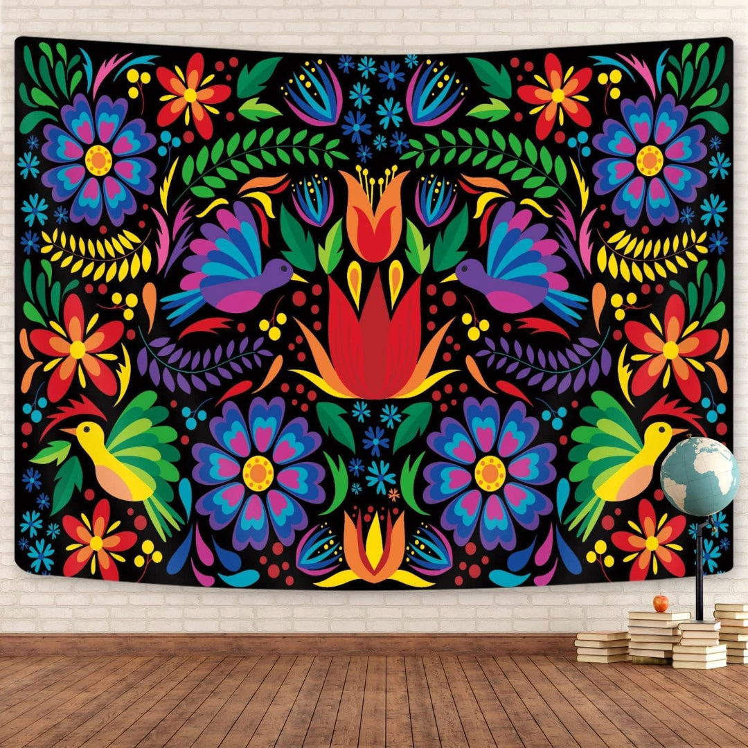 Goaok Mexican Tapestry - Black