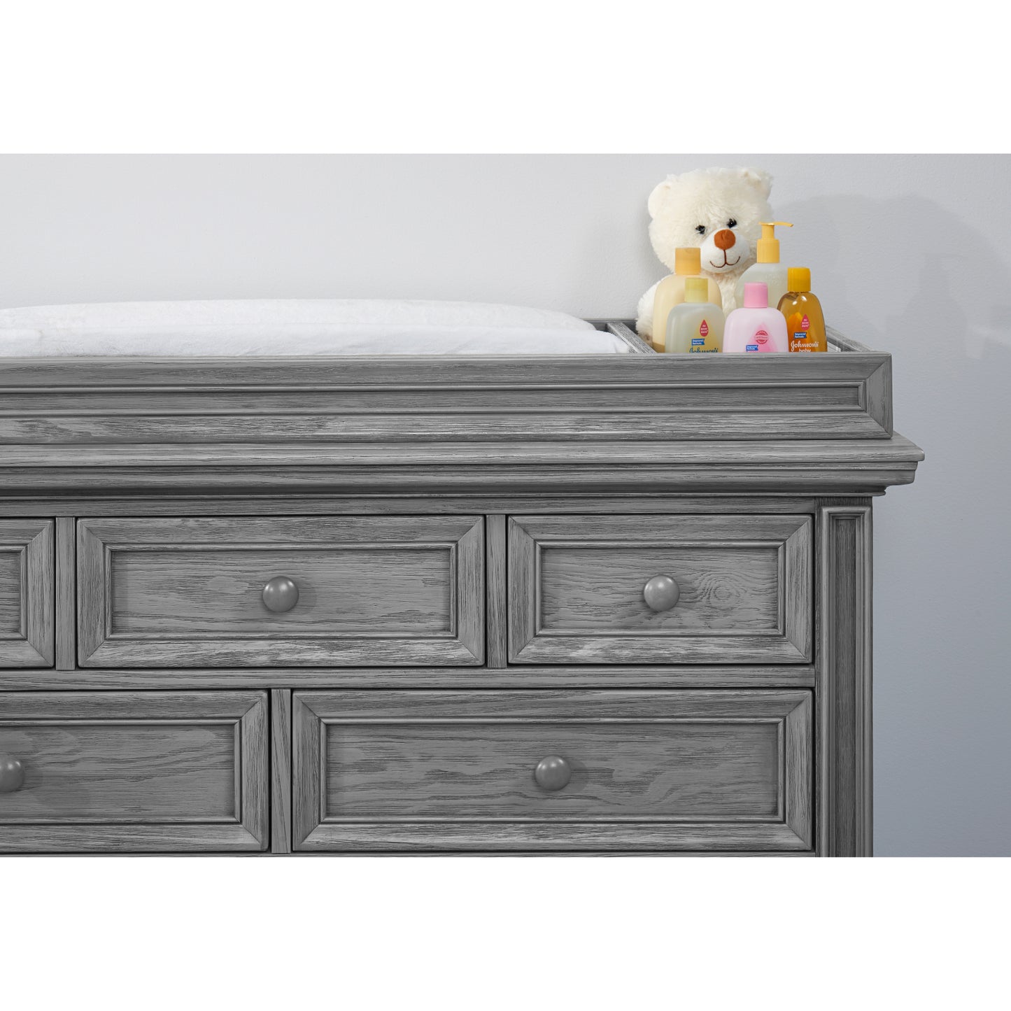 Richmond 56" Dresser with 7 Drawers by Soho Baby - Brushed Gray