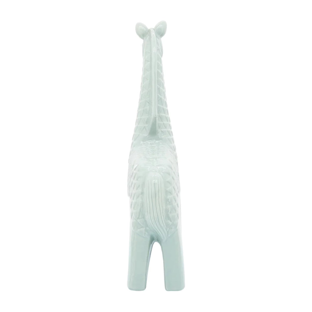 Sagebrook Home Porcelain 17" Llama Statue - Green