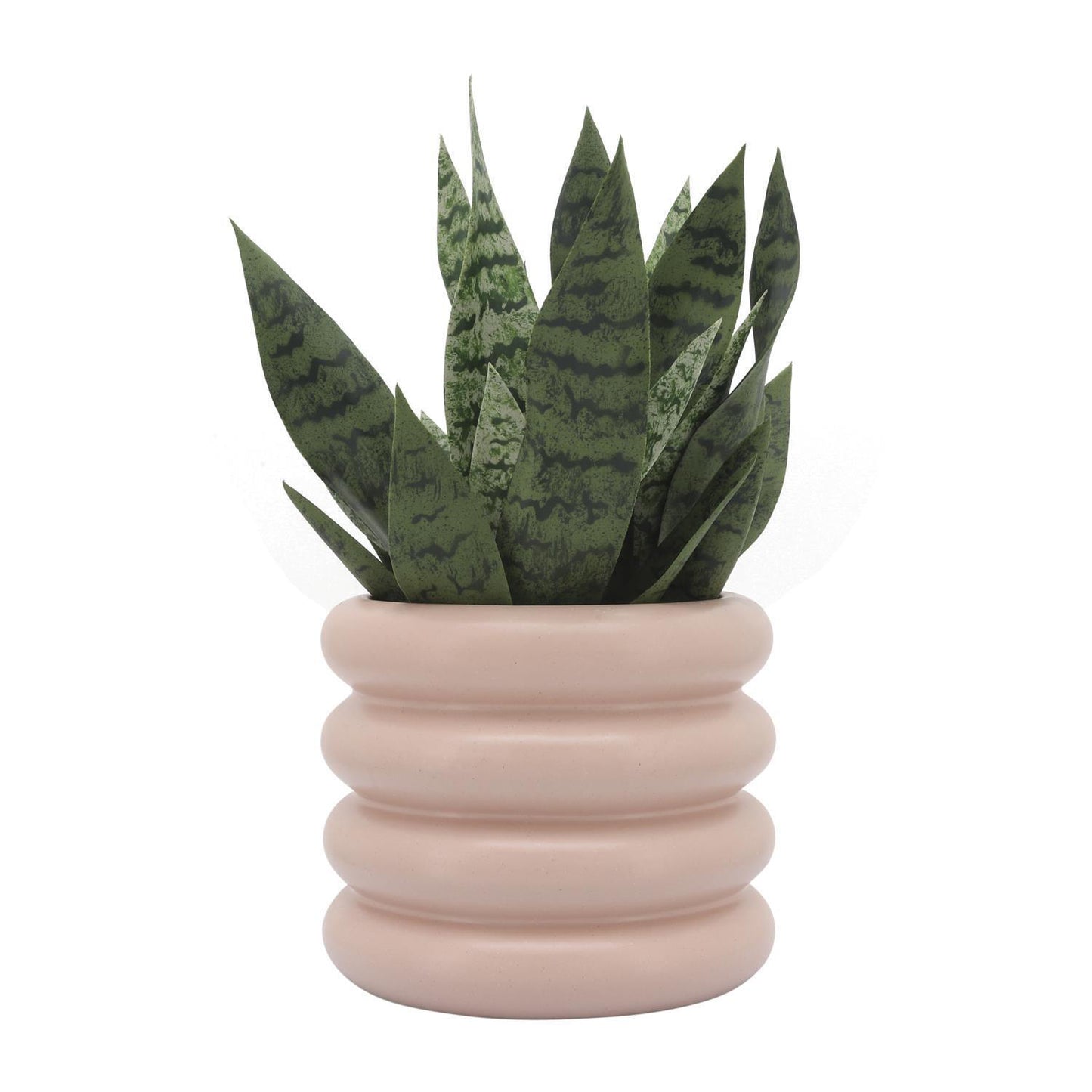 Sagebrook Home 8" Ceramic Bibendum Planter - Dusty Rose