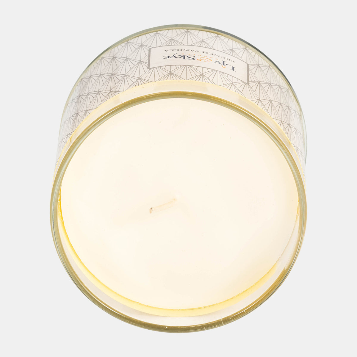 Sagebrook Home Contemporary 5" Crystal French Vanilla Lotus Candle - Pink