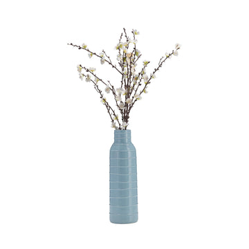 Sagebrook Home Contemporary 17" Tribal Ceramic Vase - Blue