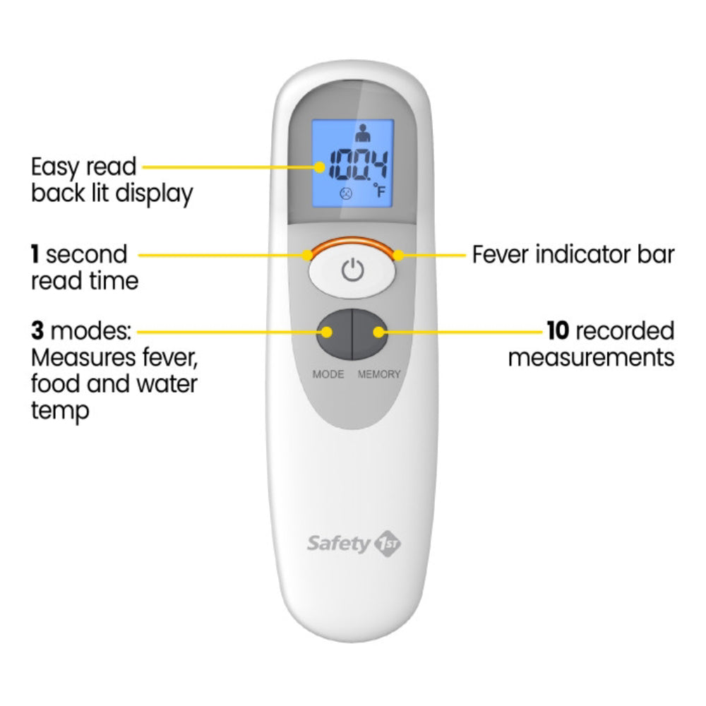 Safety 1st Simple Scan Forehead Thermometer - Gray